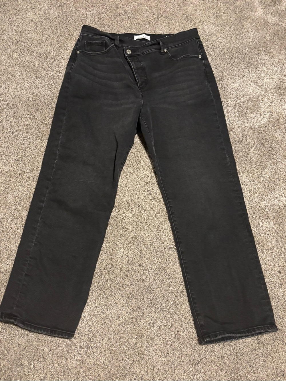 LOFT Black Straight-Leg Women's Jeans - Picture 1 of 6